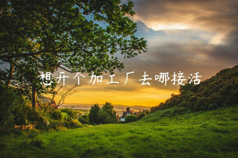 想開(kāi)個(gè)加工廠(chǎng)去哪接活